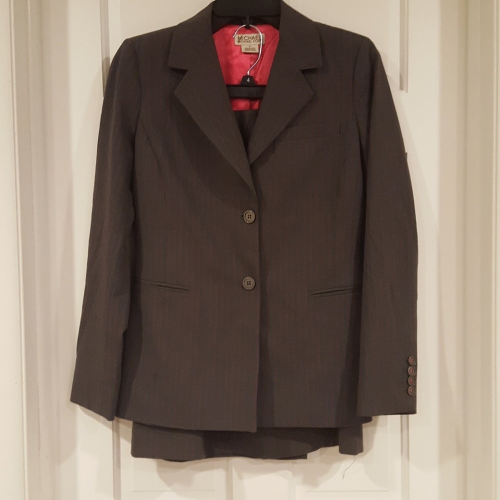 Michael Kors pin striped shirt suit Size 4